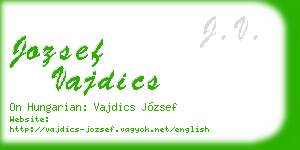 jozsef vajdics business card